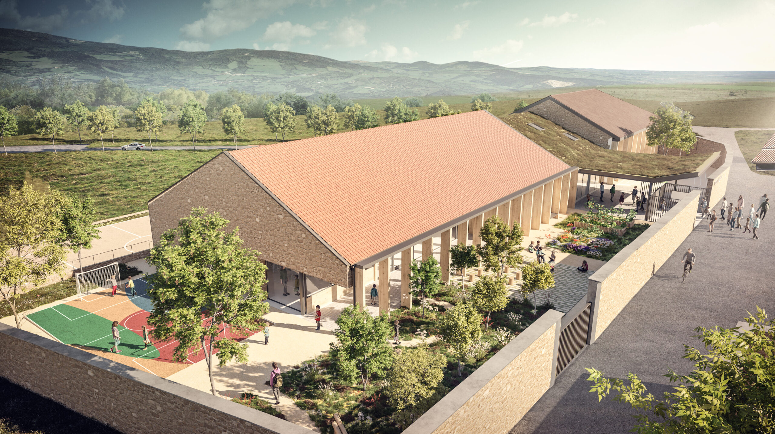 Réhabilitation et extension de l&rsquo;école maternelle et élémentaire – Ambierle (42)